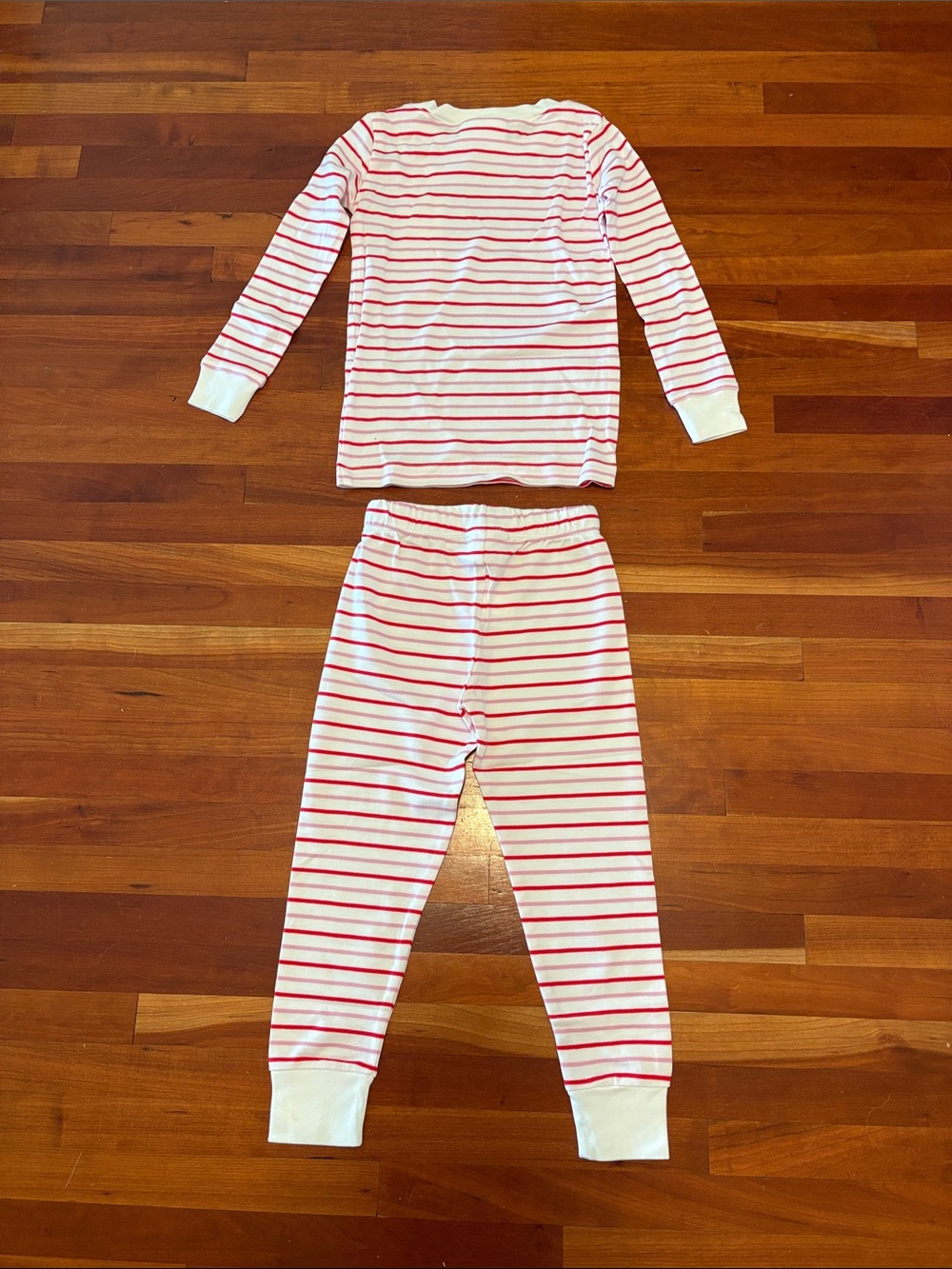 Lake Pajamas Kids Pima Cotton Long Long Pajama Set in Candy Stripe SZ 3 NEW - Picture 2 of 4